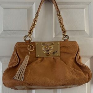 Sharif Handbag with Gold Accents